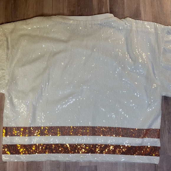 Game Day Couture Texas Longhorns sequins top size Large - Picture 3 of 3